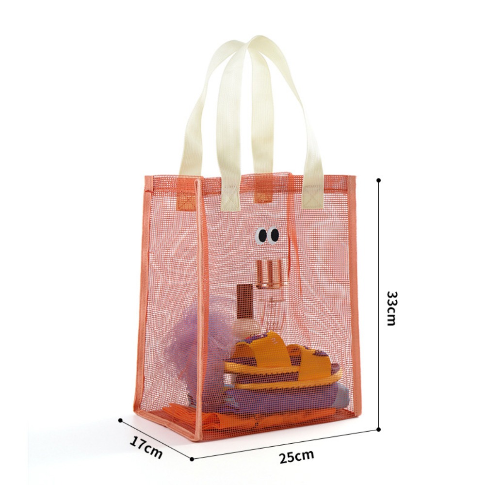 Large Capacity Mesh Fabric Sum - Tote Bag Beach recension och pris