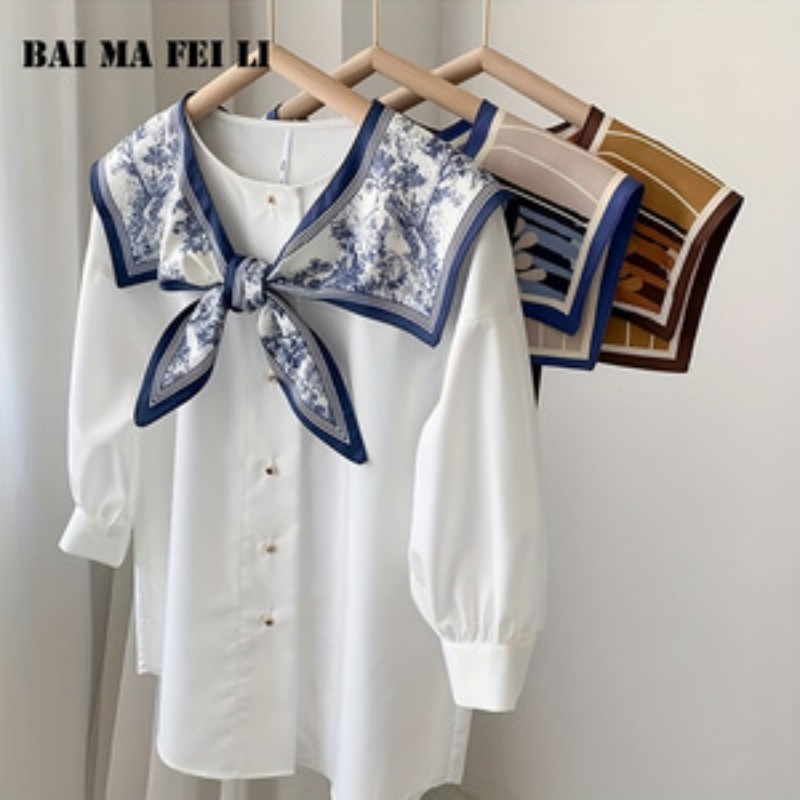Women's Versatile Silk Scarf S - Blouse Off Shoulder recension och pris